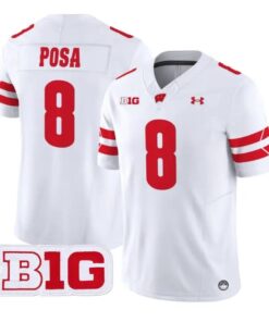 mason-posa-jersey-8-wisconsin-badgers-2026-vapor-limited-stitched-05 - Top Wow Design Mason Posa Jersey #8 Wisconsin Badgers 2026 Vapor Limited Stitched by My Store NCAA Football Jerseys