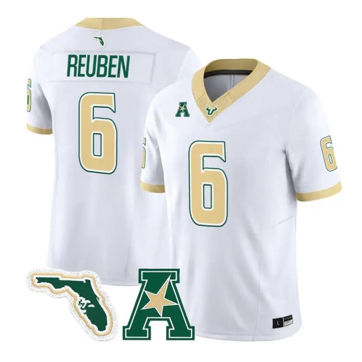 mudia-reuben-jersey-6-south-florida-bulls-2026-the-gold-standard-vapor-01 - Top Wow Design Mudia Reuben Jersey #6 South Florida Bulls 2026 The Gold Standard Vapor Stitched by My Store NCAA Football Jerseys
