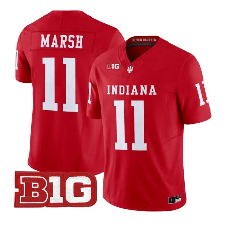 nick-marsh-jersey-11-indiana-hoosiers-2026-football-all-stitched-04 - Top Wow Design Nick Marsh Jersey #11 Indiana Hoosiers 2026 Football All Stitched by My Store NCAA Football Jerseys