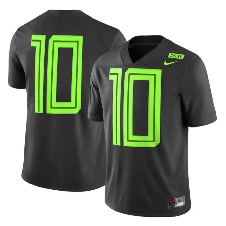 oregon-ducks-jersey-10-football-2018-vapor-limited-stitched-black-01 - Top Wow Design Oregon Ducks Jersey #10 Football 2018 Vapor Limited Stitched Black by My Store NCAA Football Jerseys
