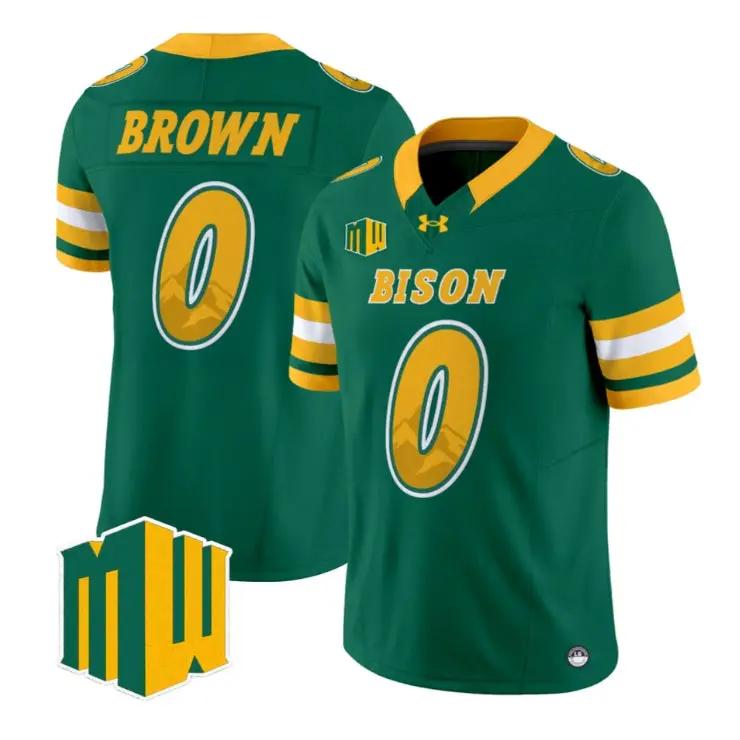 preston-brown-jersey-0-north-dakota-state-bison-2026-code-green-vapor-01 - Top Wow Design Preston Brown Jersey #0 North Dakota State Bison 2026 Code Green Vapor Stitched by My Store NCAA Football Jerseys