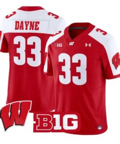 ron-dayne-jersey-33-wisconsin-badgers-2026-vapor-limited-stitched-03 - Top Wow Design Ron Dayne Jersey #33 Wisconsin Badgers 2026 Vapor Limited Stitched by My Store NCAA Football Jerseys