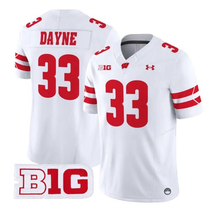 ron-dayne-jersey-33-wisconsin-badgers-2026-vapor-limited-stitched-05 - Top Wow Design Ron Dayne Jersey #33 Wisconsin Badgers 2026 Vapor Limited Stitched by My Store NCAA Football Jerseys