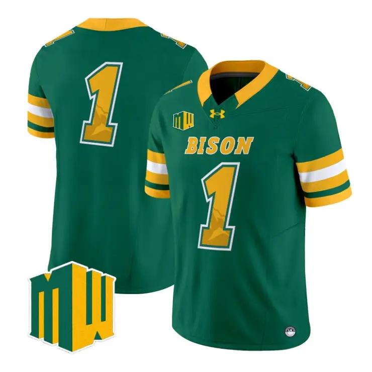 team-jersey-1-north-dakota-state-bison-2026-code-green-vapor-limited-01 - Top Wow Design Team Jersey #1 North Dakota State Bison 2026 Code Green Vapor Limited Stitched by My Store NCAA Football Jerseys