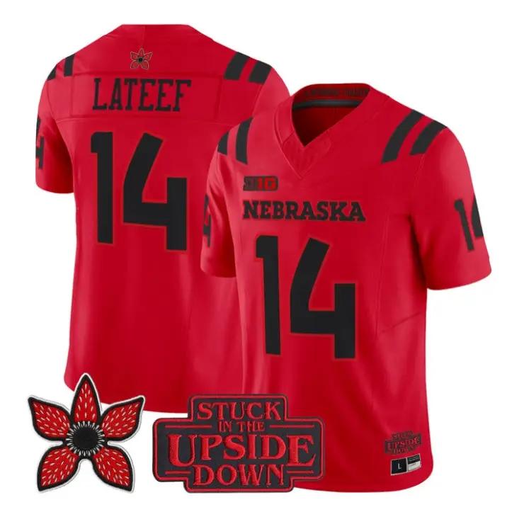 tj-lateef-jersey-14-nebraska-cornhuskers-2026-edition-v2-limited-stitched-02 - Top Wow Design TJ Lateef Jersey #14 Nebraska Cornhuskers 2026 Edition V2 Limited Stitched by My Store NCAA Football Jerseys